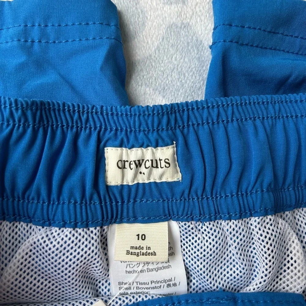 J Crew blue and White Kids Swim Trunks